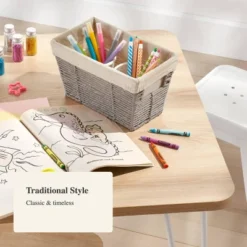 10.25" X 6" X 6" Small Woven Twisted Paper Rope Tapered Basket Gray - Brightroom™ 6 10.25" X 6" X 6" Small Woven Twisted Paper Rope Tapered Basket Gray - Brightroom™ -Brightroom GUEST 064cb96f 909b 49df 9357 b890ce45562e