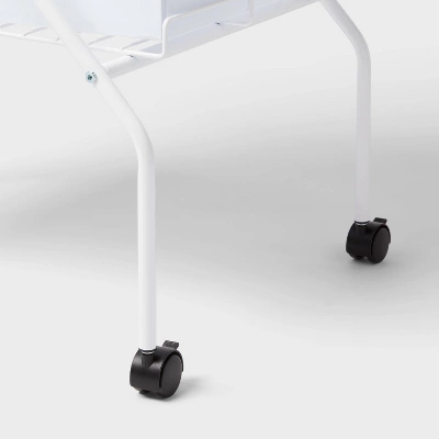 2 Tier Collapsible Cart With Bins - Brightroom™ 2 2 Tier Collapsible Cart With Bins - Brightroom™ - Image 2