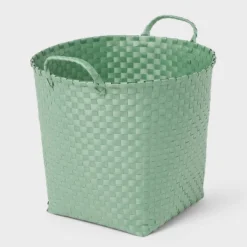 Woven Plastic Floor Basket - Brightroom™ -Brightroom GUEST 10852d8e 0a5b 4a1e b159 9d4b6da21168
