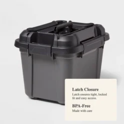 Tool And Hardware Latching Storage Box With Handle - Brightroom™: Gray Multi-Compartment Tote, 18L Capacity 5 Tool And Hardware Latching Storage Box With Handle - Brightroom™: Gray Multi-Compartment Tote, 18L Capacity -Brightroom GUEST 13ff6fa3 e312 4e6d bc00 b85022a5324c