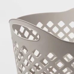 1bu Flexible Diamond Round Laundry Basket Gray - Brightroom™: Polyethylene, 35.2L Capacity, Built-In Handles, Multipurpose 3 1bu Flexible Diamond Round Laundry Basket Gray - Brightroom™: Polyethylene, 35.2L Capacity, Built-In Handles, Multipurpose -Brightroom GUEST 1912591e c21d 47ea a8f9 7e3730b87c86