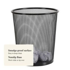 Mesh Waste Basket Black - Brightroom™: Steel, 3 Gallon, Nonslip Base, Fingerprint-Resistant, Indoor Mesh Trash Can 6 Mesh Waste Basket Black - Brightroom™: Steel, 3 Gallon, Nonslip Base, Fingerprint-Resistant, Indoor Mesh Trash Can -Brightroom GUEST 3d406f83 614e 43ca 893b 7d744d930b1b