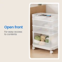 Click In Place 20.7qt Clear Open Front Plastic Storage Bin For Home And Office Organization White Latch - Brightroom™ 14 Click In Place 20.7qt Clear Open Front Plastic Storage Bin For Home And Office Organization White Latch - Brightroom™ -Brightroom GUEST 47fdb6bb c277 4b44 8c2c c87ffb451fc4