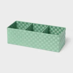 Woven Plastic 3 Compartment Bin - Brightroom™ 8 Woven Plastic 3 Compartment Bin - Brightroom™ -Brightroom GUEST 4aca07cf 4980 48bd 9de1 826f2af02ee3
