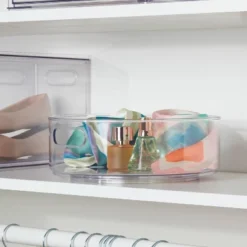 All Purpose Turntable Storage Clear - Brightroomâ„¢: PETG Utility Bin, 12"x12", 486 Volume, Spot Clean