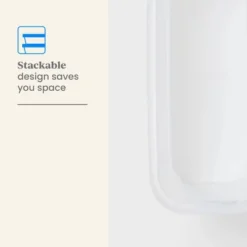 2pk Slim Open Storage Bins Clear - Brightroom™: Stackable Plastic Utility Tubs, 7.1 Volume, Nesting, Spot Clean -Brightroom GUEST 4fb50fb6 646f 48e9 bc1e 342d7c88b90d