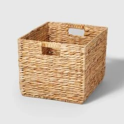 Woven Water Hyacinth Milk Crate - Brightroom™ -Brightroom GUEST 5108b3bd 325d 4bd3 beb8 f48ab7a835d7