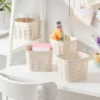 4pk Wave Mini Decorative Basket Cream - Brightroom™