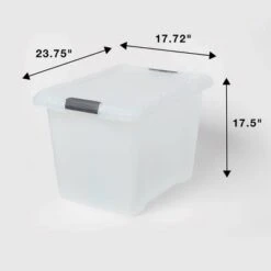 Large Frosted Latching Storage Box - Brightroom™: Stackable Clear Tote, 76L Capacity, Polypropylene, Universal Storage 7 Large Frosted Latching Storage Box - Brightroom™: Stackable Clear Tote, 76L Capacity, Polypropylene, Universal Storage -Brightroom GUEST 5f3a33cb 8af8 4e67 a7ae b359e83eb08e