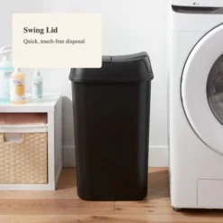 13.3gal Pivot Lid Waste Can Black - Brightroom™: Kitchen Trash Can, Swing Lid, 13 Gallon Capacity, Indoor Use 5 13.3gal Pivot Lid Waste Can Black - Brightroom™: Kitchen Trash Can, Swing Lid, 13 Gallon Capacity, Indoor Use -Brightroom GUEST 610a6172 94e9 49d6 bccf 2ff265eef85a