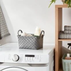 Woven Plastic Basket Small - Brightroomâ„¢