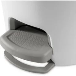 1.6gal Round Step Trash Can - Brightroom™: Compact Pedal-Operated Lid, Small Bathroom Bin, Textured White Finish 16 1.6gal Round Step Trash Can - Brightroom™: Compact Pedal-Operated Lid, Small Bathroom Bin, Textured White Finish -Brightroom GUEST 67b07b21 53e1 4a17 834b 8047943b32d7