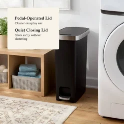 45L Slim Resin Step Trash Can With Stainless Band - Brightroom™ 5 45L Slim Resin Step Trash Can With Stainless Band - Brightroom™ -Brightroom GUEST 684c3acf d74a 42ea 9589 5b05ea649886