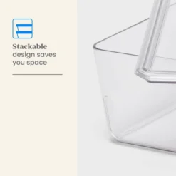 6L Stacking Clear Bin With Lid - Brightroom™: PET Material, Stackable Storage For Crafts & Cleaning Supplies 6 6L Stacking Clear Bin With Lid - Brightroom™: PET Material, Stackable Storage For Crafts & Cleaning Supplies -Brightroom GUEST 6b3a888c a2dd 4416 a6f3 4fe3a6af7df2