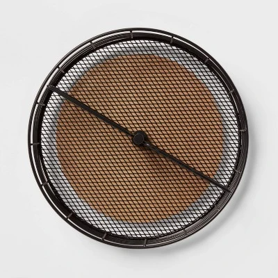 Divided Turntable Black Wire With Natural Wood - Brightroom™ 2 Divided Turntable Black Wire With Natural Wood - Brightroom™ - Image 2