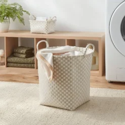 Woven Plastic Floor Basket - Brightroomâ„¢