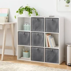 11" Fabric Bin 6pk - Gray - Brightroomâ„¢