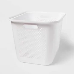 Large Decorative Plastic Bin With Cutout Handles - Brightroom™ -Brightroom GUEST 8042b247 d9e2 4bbb b780 b457f7d708f4