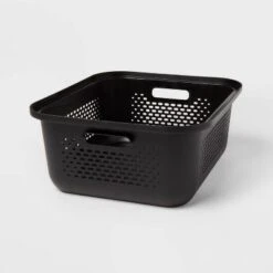 Small Decorative Plastic Bin With Cutout Handles - Brightroom™ 6 Small Decorative Plastic Bin With Cutout Handles - Brightroom™ -Brightroom GUEST 80fa406d f164 4001 b0c0 406b1bce2bd5