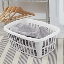 1.5bu Laundry Basket White - Brightroom™: Large Portable Clothes Hamper With Built-In Handles, 52.8L Capacity 8 1.5bu Laundry Basket White - Brightroom™: Large Portable Clothes Hamper With Built-In Handles, 52.8L Capacity -Brightroom GUEST 9ebdccc1 3047 4450 8ee0 4f5ec4d123ec