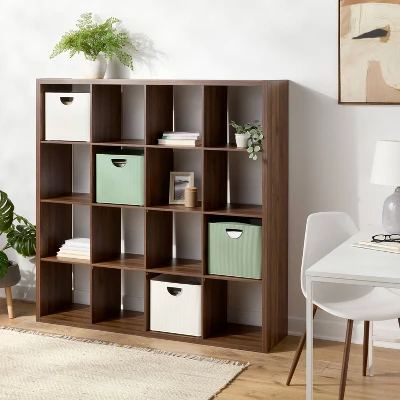 13" 16 Cube Walnut - Brightroom™ 1 13" 16 Cube Walnut - Brightroom™