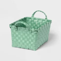 Woven Plastic Basket Small - Brightroom™ 8 Woven Plastic Basket Small - Brightroom™ -Brightroom GUEST a4d0176f 2a79 4296 a9ef fc1f783e4557