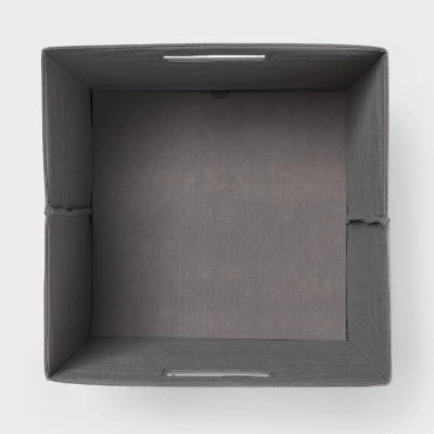 13" Fabric Bin 6pk Gray - Brightroom™ 2 13" Fabric Bin 6pk Gray - Brightroom™ - Image 2