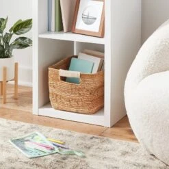 Woven Rectangular Banana Sewing Basket - Brightroomâ„¢