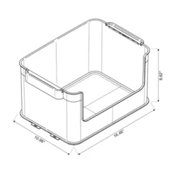 Click In Place 20.7qt Clear Open Front Plastic Storage Bin For Home And Office Organization White Latch - Brightroom™ 17 Click In Place 20.7qt Clear Open Front Plastic Storage Bin For Home And Office Organization White Latch - Brightroom™ -Brightroom GUEST b5203004 6bb6 4dae 9287 a90f0f9704fd