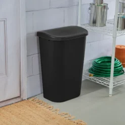 11.3gal Lift Top Waste Basket Black - Brightroom™: Kitchen Trash Can, Fingerprint-Resistant, Indoor Trash Bin 7 11.3gal Lift Top Waste Basket Black - Brightroom™: Kitchen Trash Can, Fingerprint-Resistant, Indoor Trash Bin -Brightroom GUEST c3c5e410 27f4 435d 8efa 1cca3071a5c0