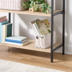 White Washed Woven Rattan Bin Small - Brightroom™