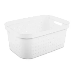 1.5bu Rectangle Modern Laundry Basket - Brightroom™: White Plastic Clothes Basket With Built-In Handles, Medium Size 8 1.5bu Rectangle Modern Laundry Basket - Brightroom™: White Plastic Clothes Basket With Built-In Handles, Medium Size -Brightroom GUEST cc28ac84 ff71 41ec aa28 778151e96fdd