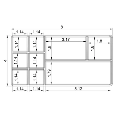 Bathroom Plastic 9 Slot Mixed Cosmetic Organizer Clear - Brightroom™: Makeup & Vanity Organizer Tray For Bathroom Countertop 4 Bathroom Plastic 9 Slot Mixed Cosmetic Organizer Clear - Brightroom™: Makeup & Vanity Organizer Tray For Bathroom Countertop - Image 4