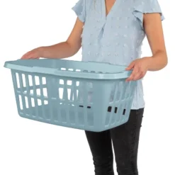 1.5 Bu Laundry Basket Pewter Aqua - Brightroom™ 8 1.5 Bu Laundry Basket Pewter Aqua - Brightroom™ -Brightroom GUEST d1e167dc 03c7 4e65 9f5f eeafe3ff4abd