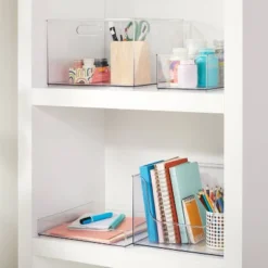 12" X 6" X 4" All Purpose Storage 1/2 Storage Bin - Brightroomâ„¢: Clear Plastic Decorative Container, No Assembly Required