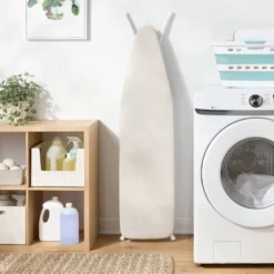 Standard Ironing Board White Metal With Creamy Chai Cover - Brightroomâ„¢