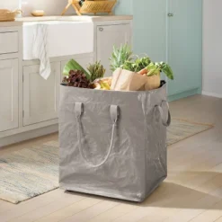 Storage Bag With Wheels Spaceship Gray - Brightroomâ„¢