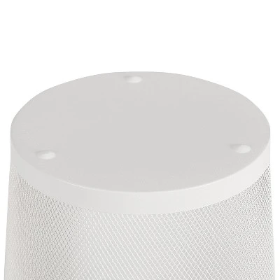 Mesh Waste Basket White - Brightroom™: Steel Indoor Trash Can, Nonslip Base, Fingerprint-Resistant, 3 Gallon Capacity 4 Mesh Waste Basket White - Brightroom™: Steel Indoor Trash Can, Nonslip Base, Fingerprint-Resistant, 3 Gallon Capacity - Image 4