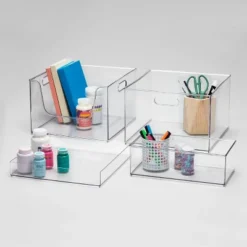 12" X 6" X 4" All Purpose Storage 1/2 Storage Bin - Brightroom™: Clear Plastic Decorative Container, No Assembly Required 8 12" X 6" X 4" All Purpose Storage 1/2 Storage Bin - Brightroom™: Clear Plastic Decorative Container, No Assembly Required -Brightroom GUEST f73604e1 d023 486e 87e8 23d09401cc0c
