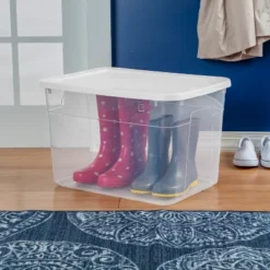 70qt Clear Storage Box With White Lid - Brightroom™ 10 70qt Clear Storage Box With White Lid - Brightroom™ -Brightroom GUEST ffb54947 63f4 4e3a 87d5 725e3277fd23